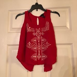 Forever 21 Red, open-back, tank top
